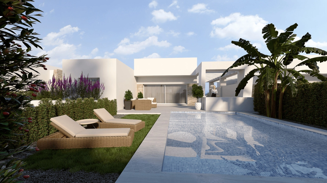 Villas de Luxe La Finca Resort (Algorfa) : Villas Andros avec Piscine Privée