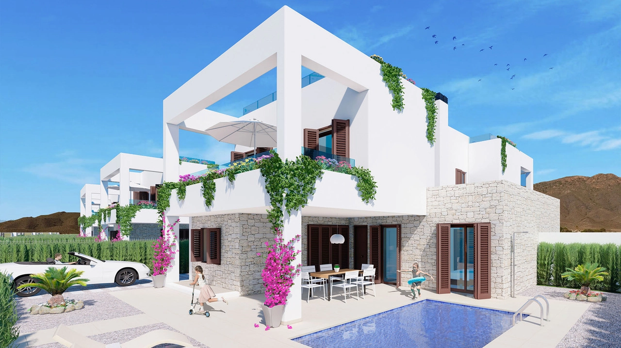**Seaside Villas Mar de Pulpí : Nowoczesne wille z basenem i widokiem na morze - Od 383 tys.)