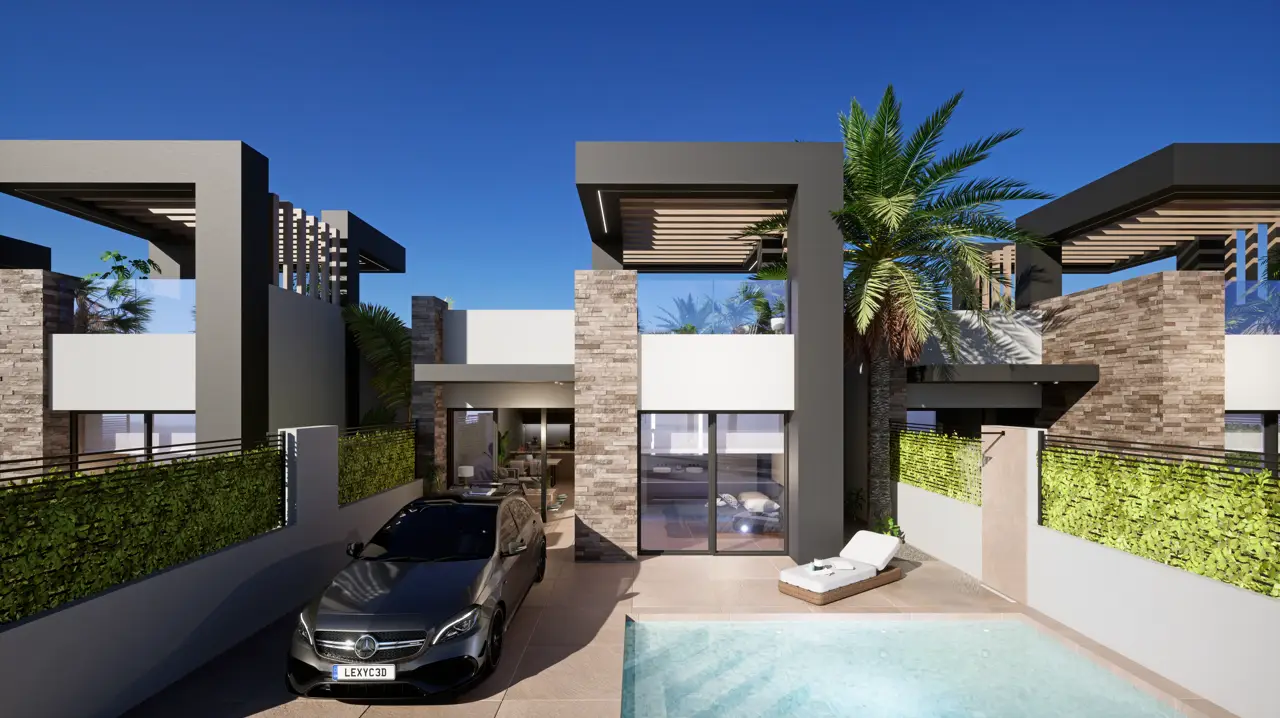 Novas Villas San Fulgencio - Design moderno e conforto mediterrânico - Preços