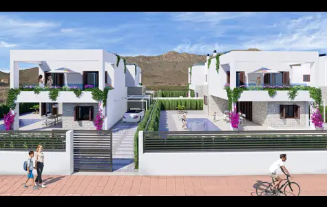 **Villas Bord de Mer Mar de Pulpí : Villas Modernes avec Piscine & Vue Mer - Dès 383K€**