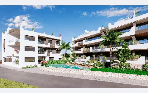 Maisons neuves à Benijofar – Piscine, terrasses et à 2 min du centre-ville