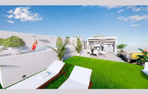 Maisons neuves à Benijofar – Piscine, terrasses et à 2 min du centre-ville