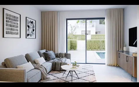 Maisons de ville à Altaona Golf – 2 à 3 chambres, piscine commune et solarium