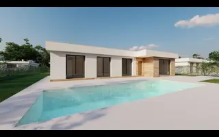 Villas modernes à Calasparra – Terrain de 1000 m² avec piscine privée