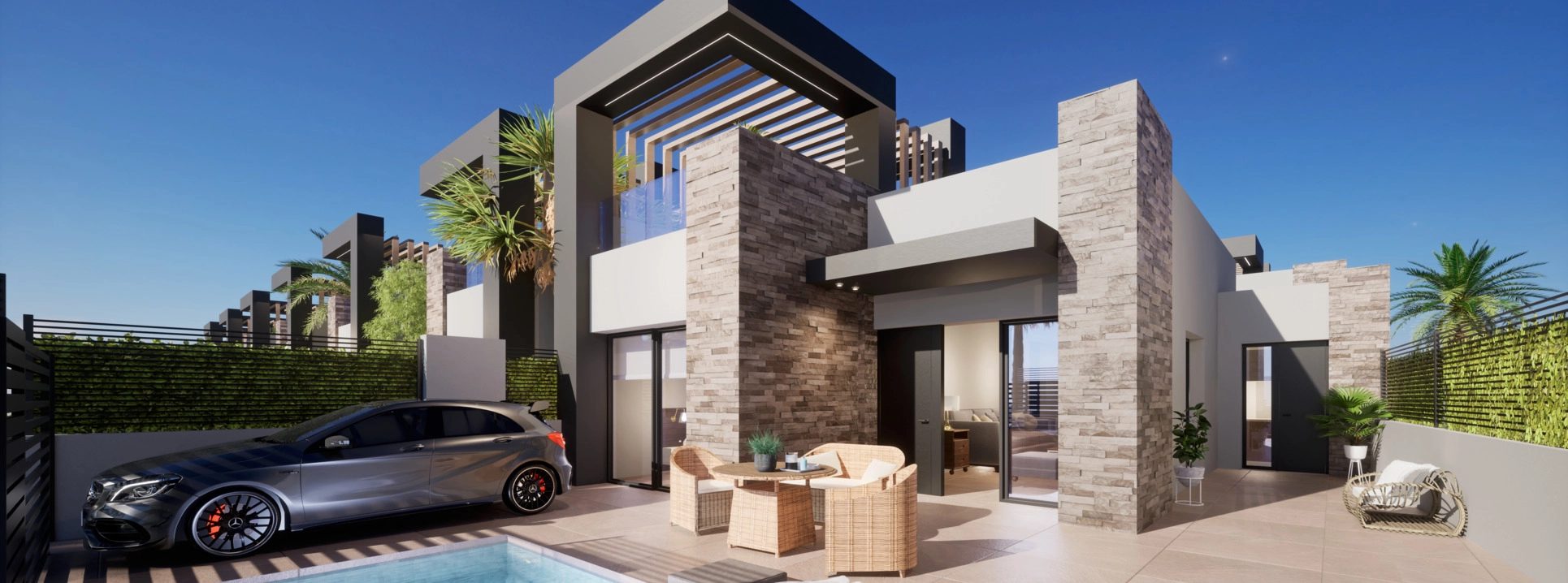 Novas Villas San Fulgencio - Design moderno e conforto mediterrânico - Preços